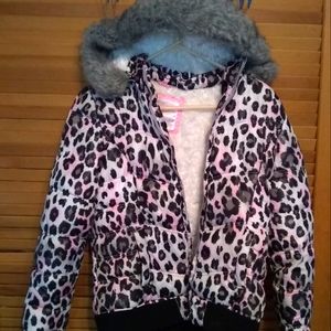 Justice animal print girls coat